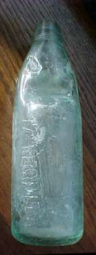 close-up of 1th Regiment bottle