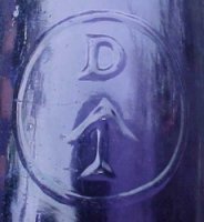 Closeup of "D" and arrow mark