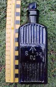 Square blue poison 8oz N